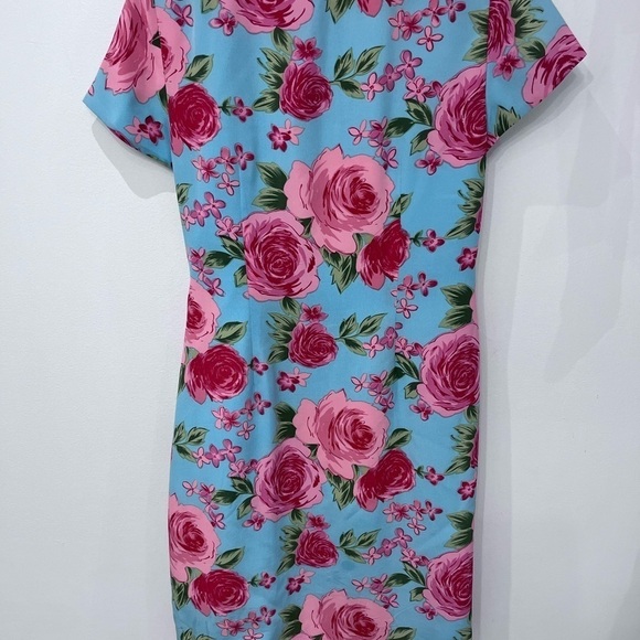 Genuine Silk Spencer Jeremy short sleeve floral dress size 10 - Picture 5 of 9
